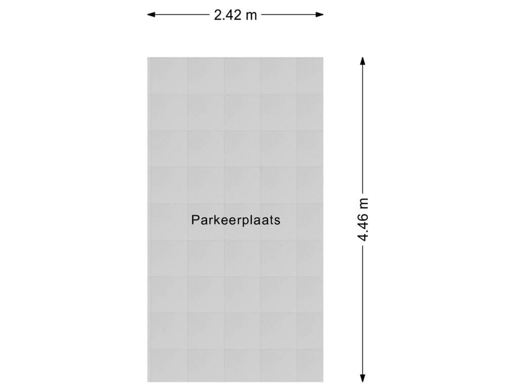 Bekijk plattegrond van Parkeerplaats van Rembrandtweg 26-F