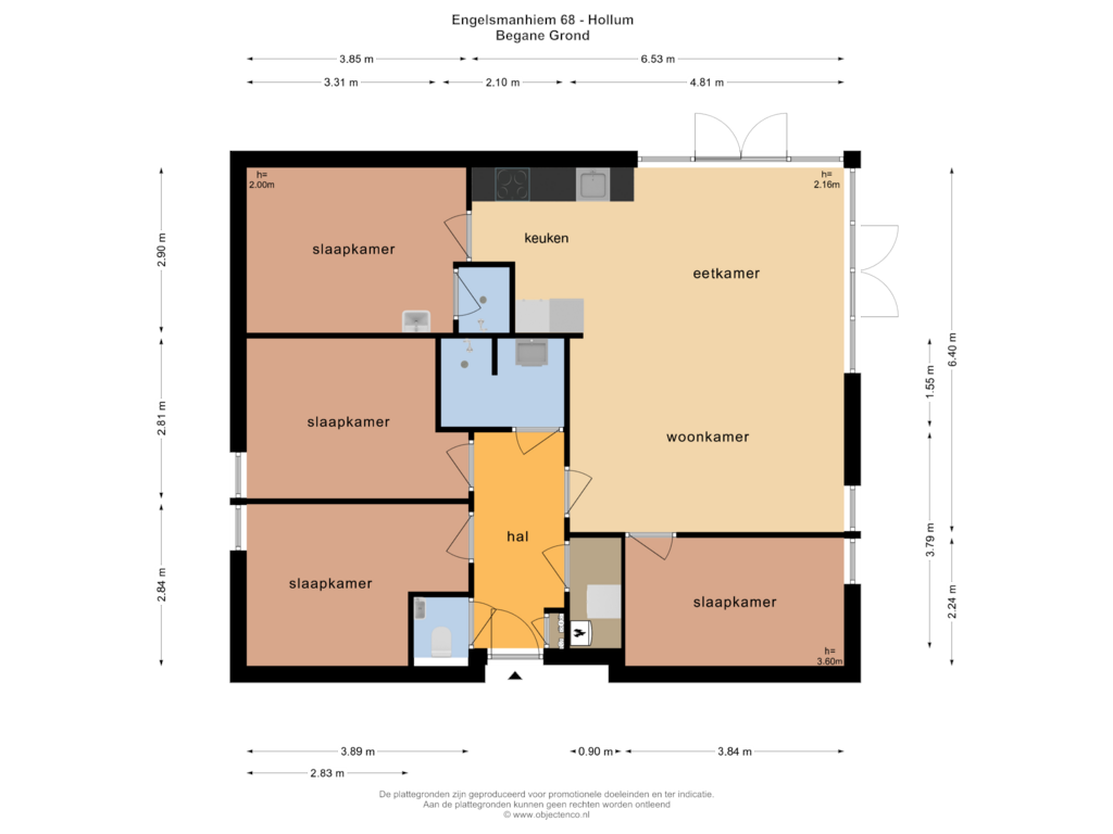 View floorplan of BEGANE GROND of Engelsmanhiem 68