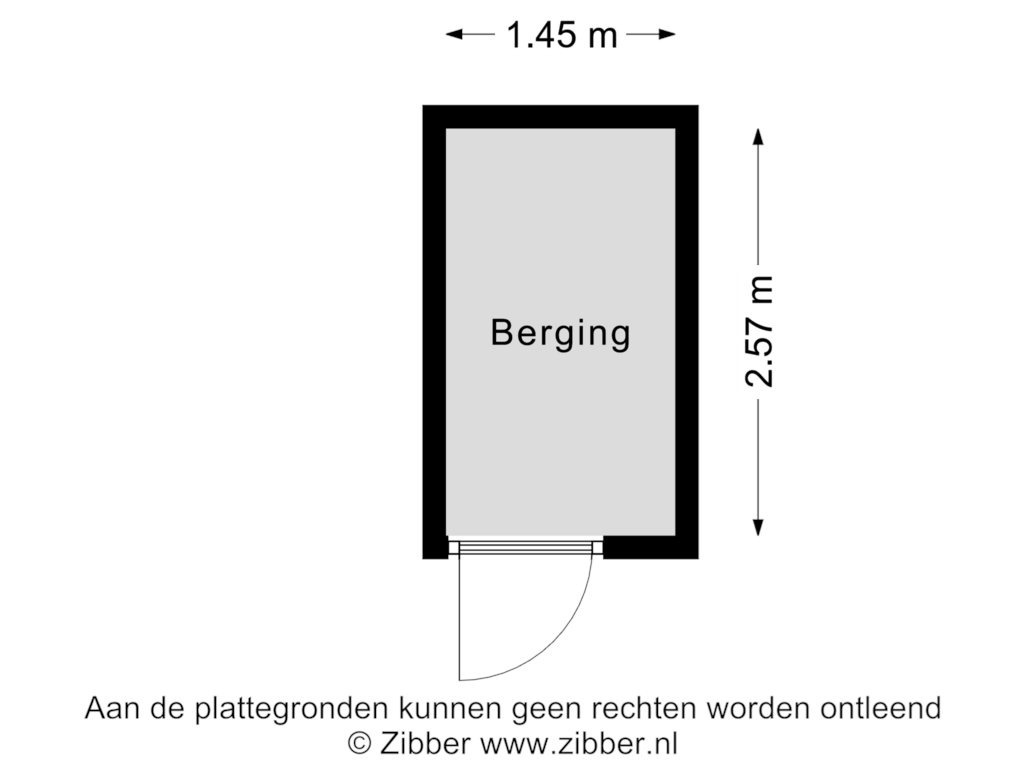 Bekijk plattegrond van Berging van Krommedijk 1-K