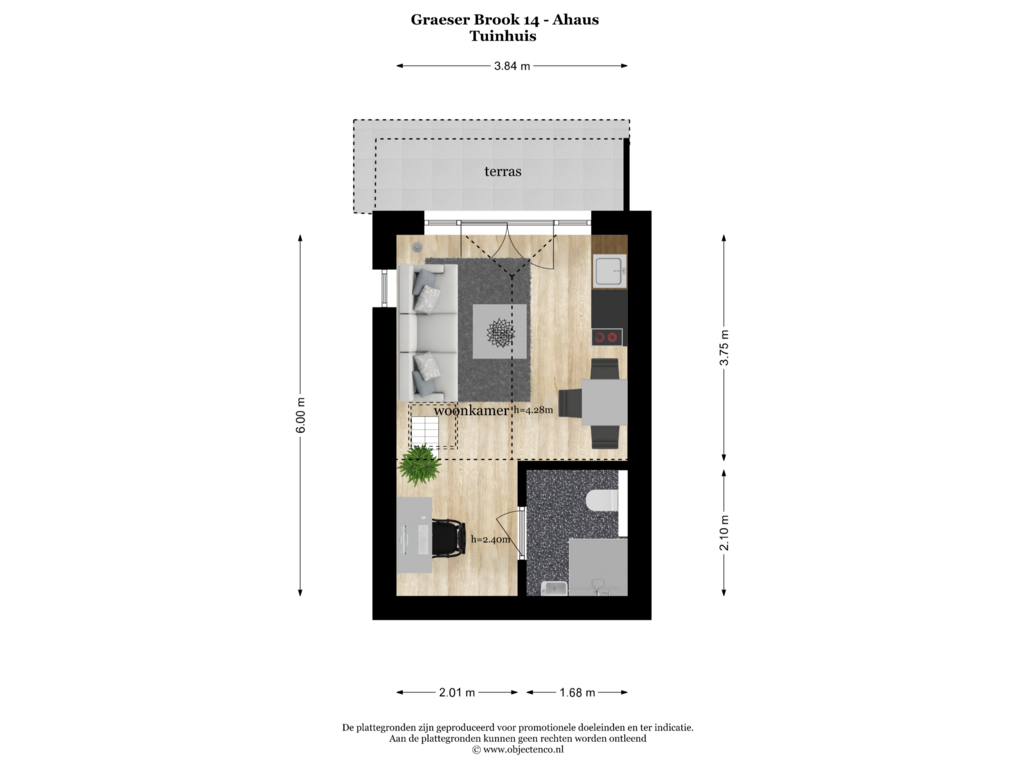 Bekijk plattegrond van TUINHUIS van Graeser Brook 14