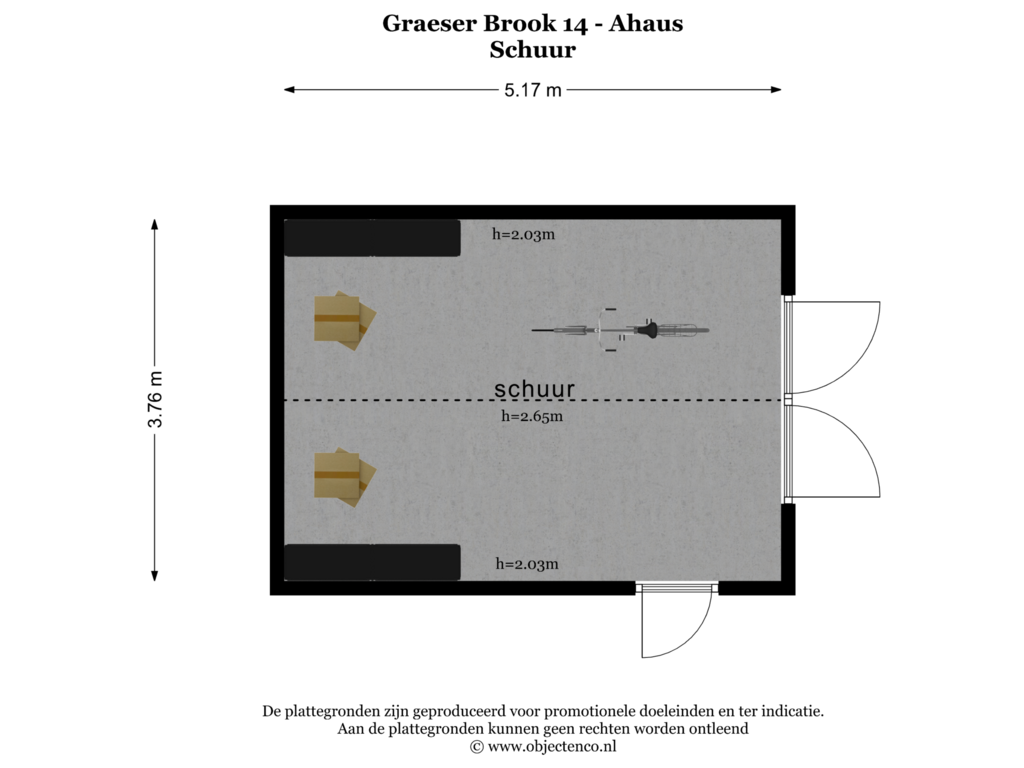 View floorplan of SCHUUR of Graeser Brook 14