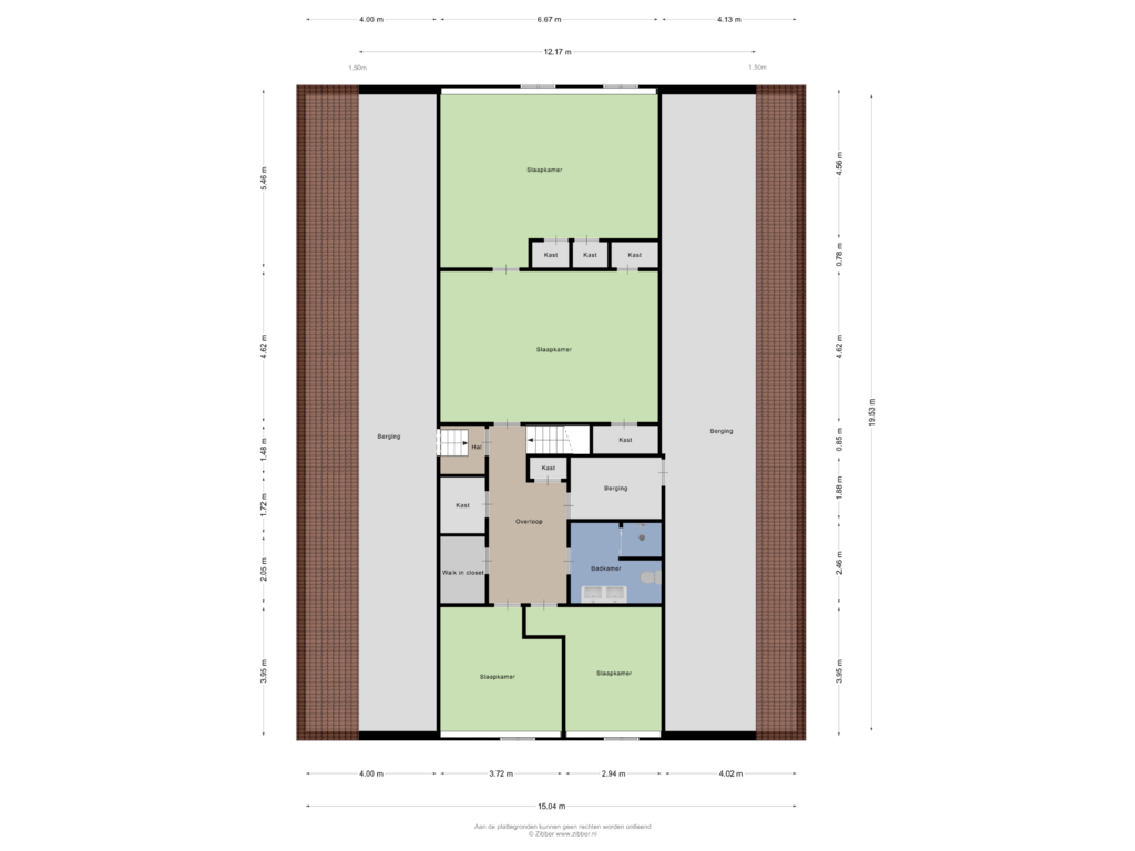 Bekijk plattegrond van Eerste Verdieping van Beukerweg 50