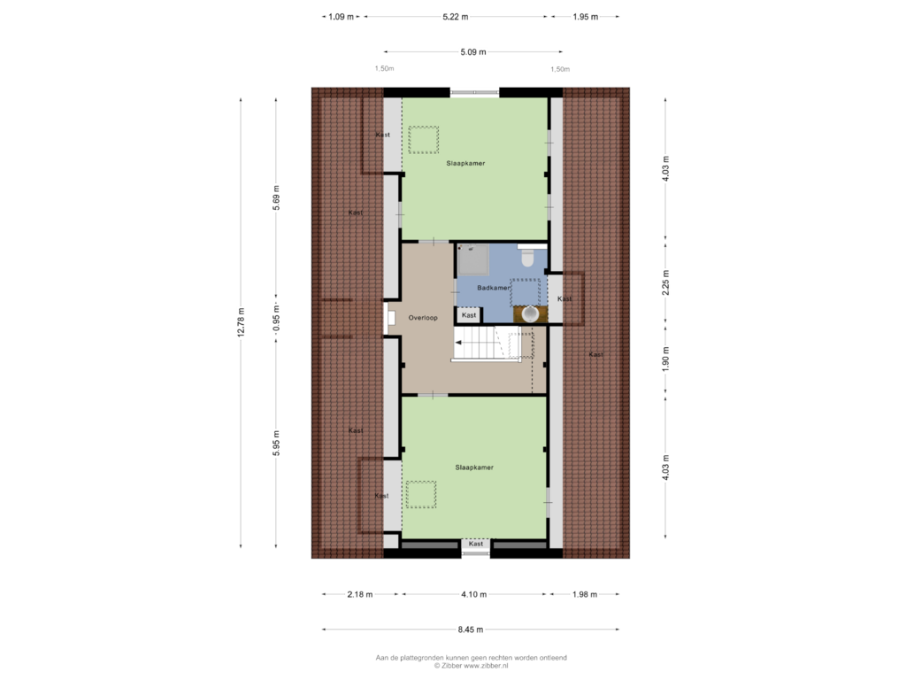 Bekijk plattegrond van Gastenverblijf 1 van Beukerweg 50