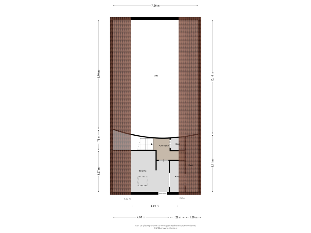 Bekijk plattegrond van Gastenverblijf 2 van Beukerweg 50