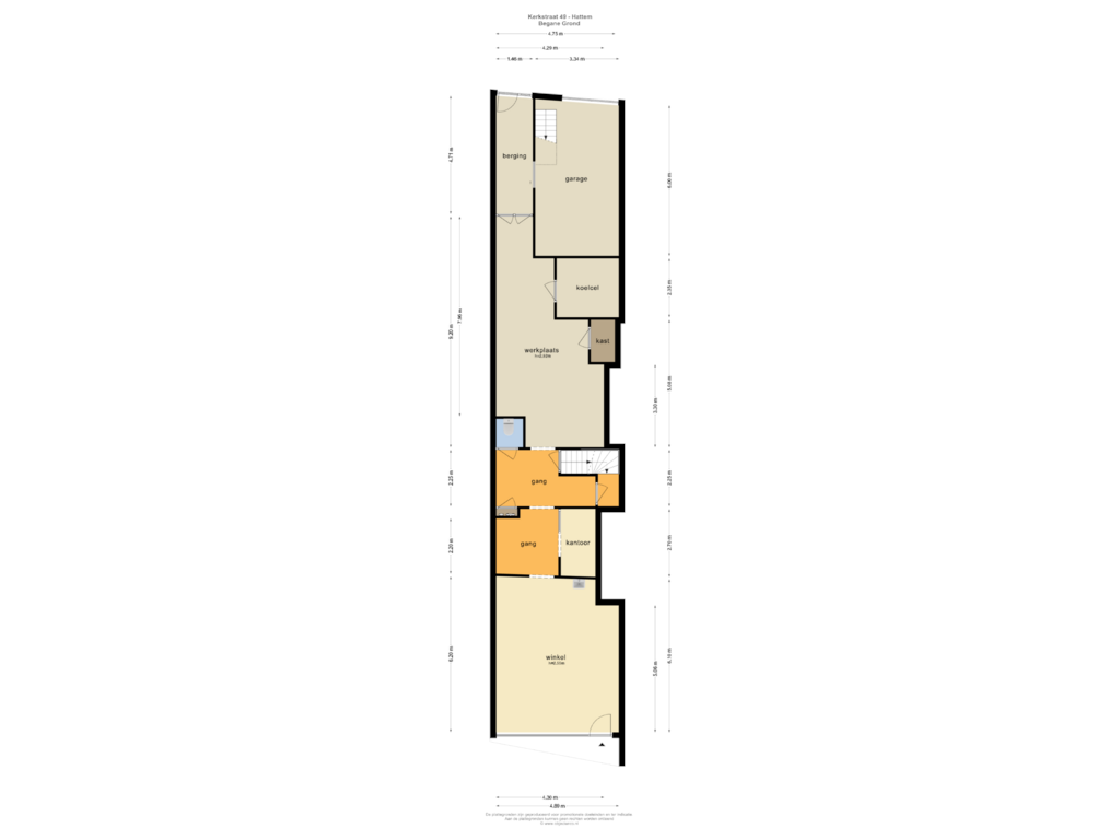 View floorplan of Begane Grond of Kerkstraat 49