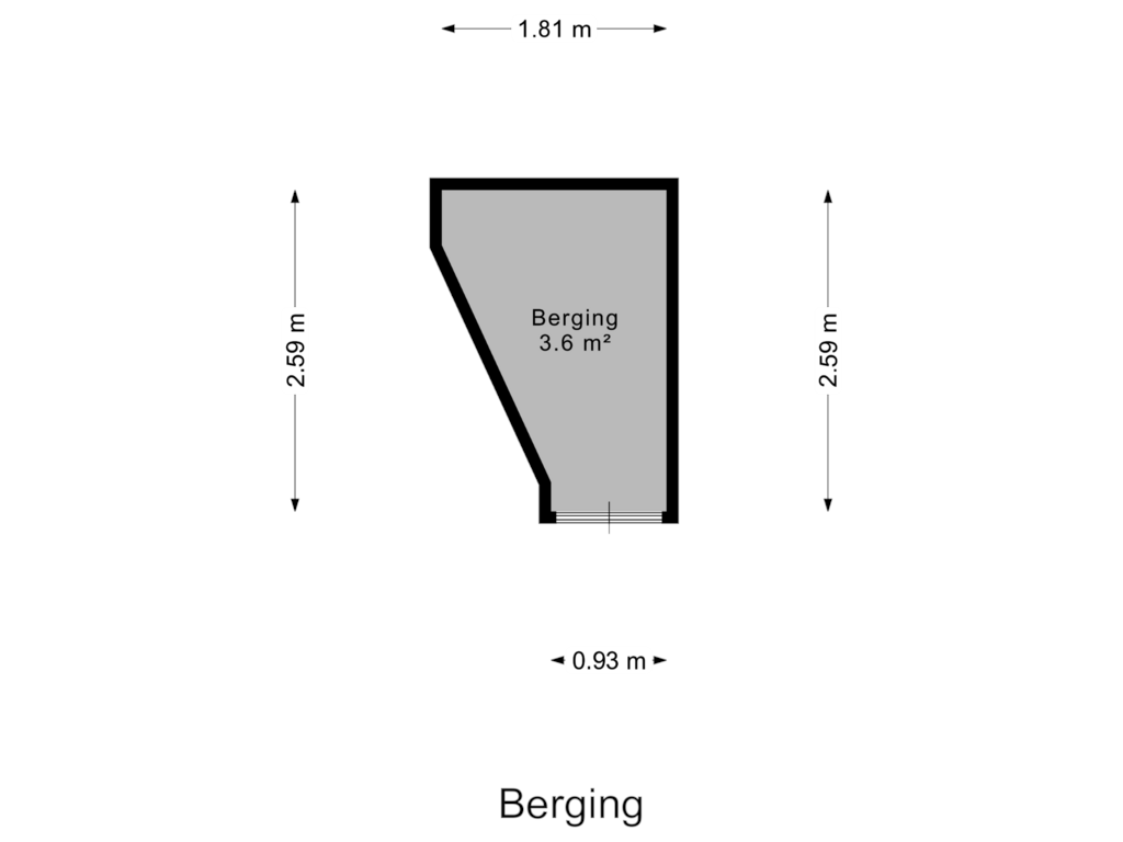 Bekijk plattegrond van Berging van Koningin Julianastraat 56