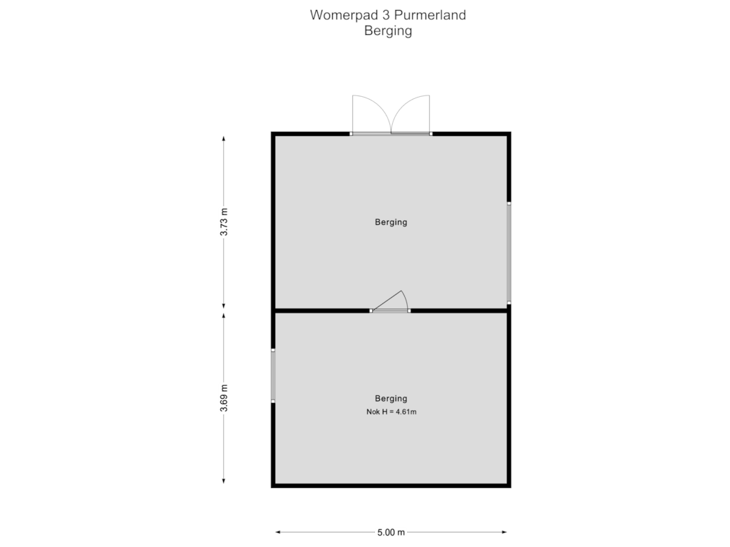 Bekijk plattegrond van Berging van Wormerpad 3