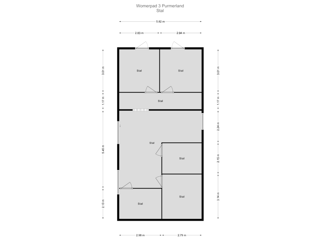 Bekijk plattegrond van Stal van Wormerpad 3