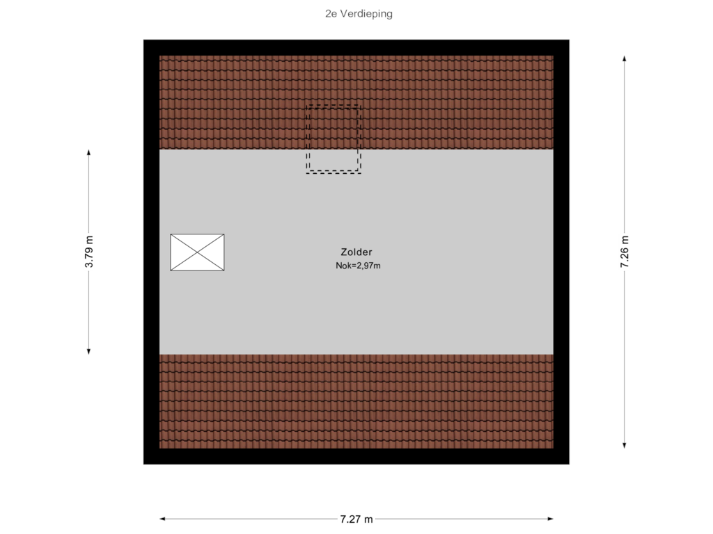 View floorplan of 2e Verdieping of Franklin D. Rooseveltln 12