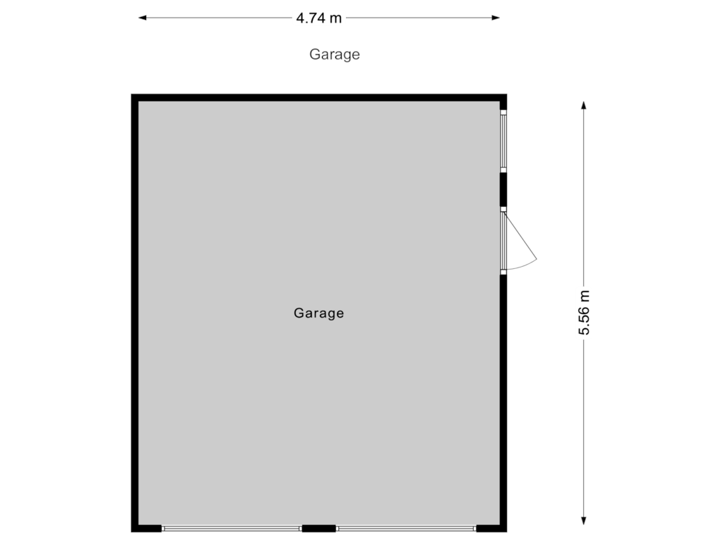 View floorplan of Garage of Franklin D. Rooseveltln 12