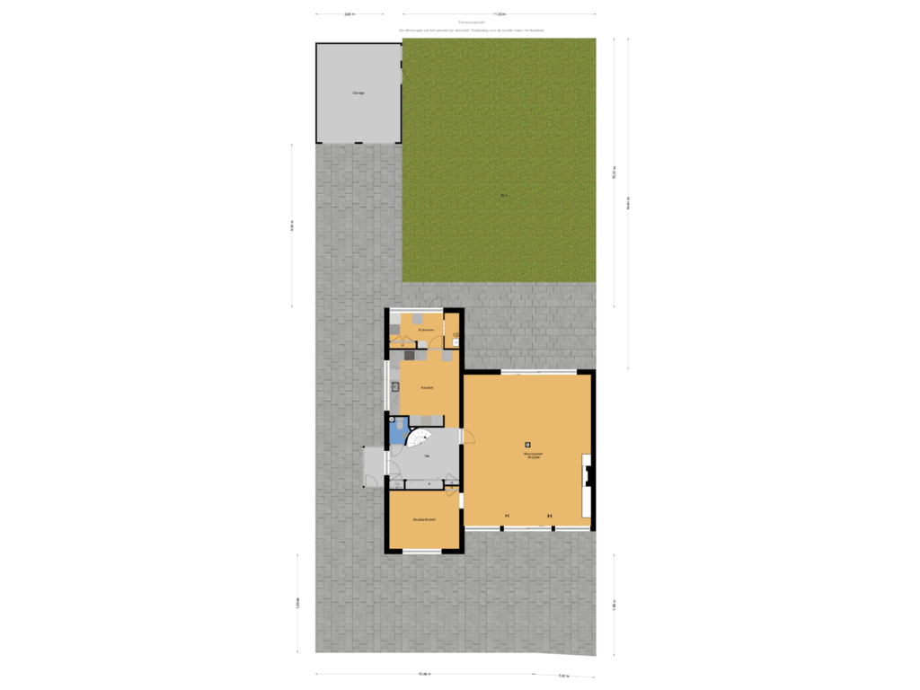 View floorplan of Perceeloverzicht of Franklin D. Rooseveltln 12