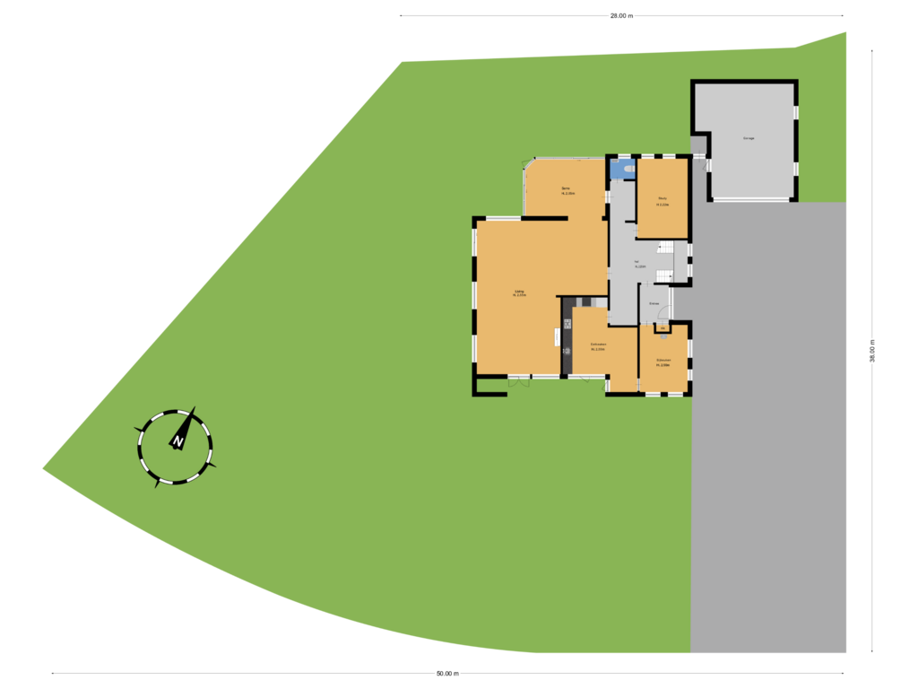 Bekijk plattegrond van Situatie van Koekoekslaan 8