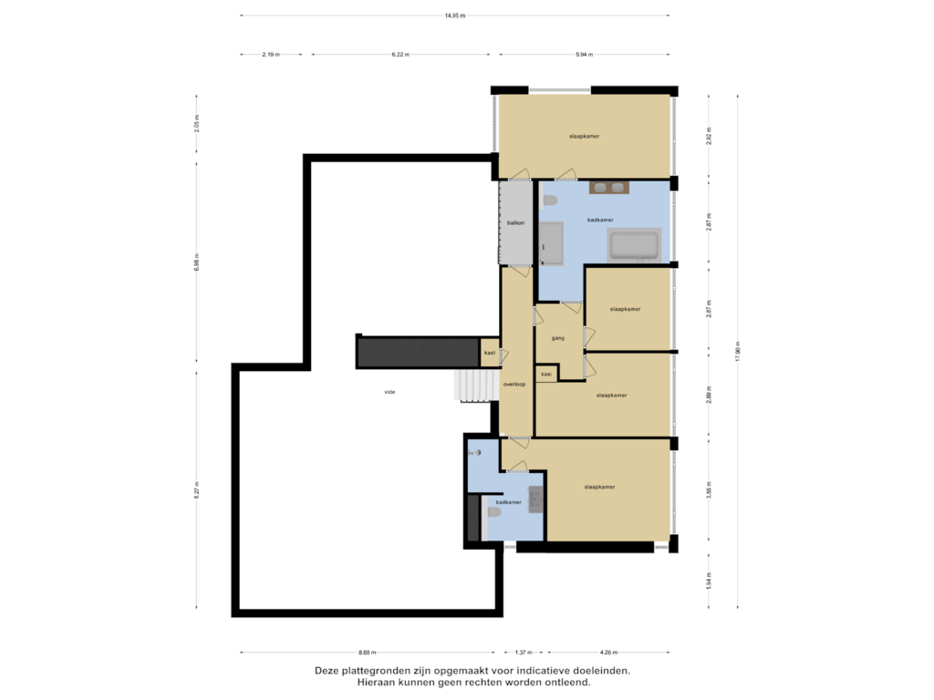 Bekijk plattegrond van Eerste Verdieping van Marsdiepstraat 536