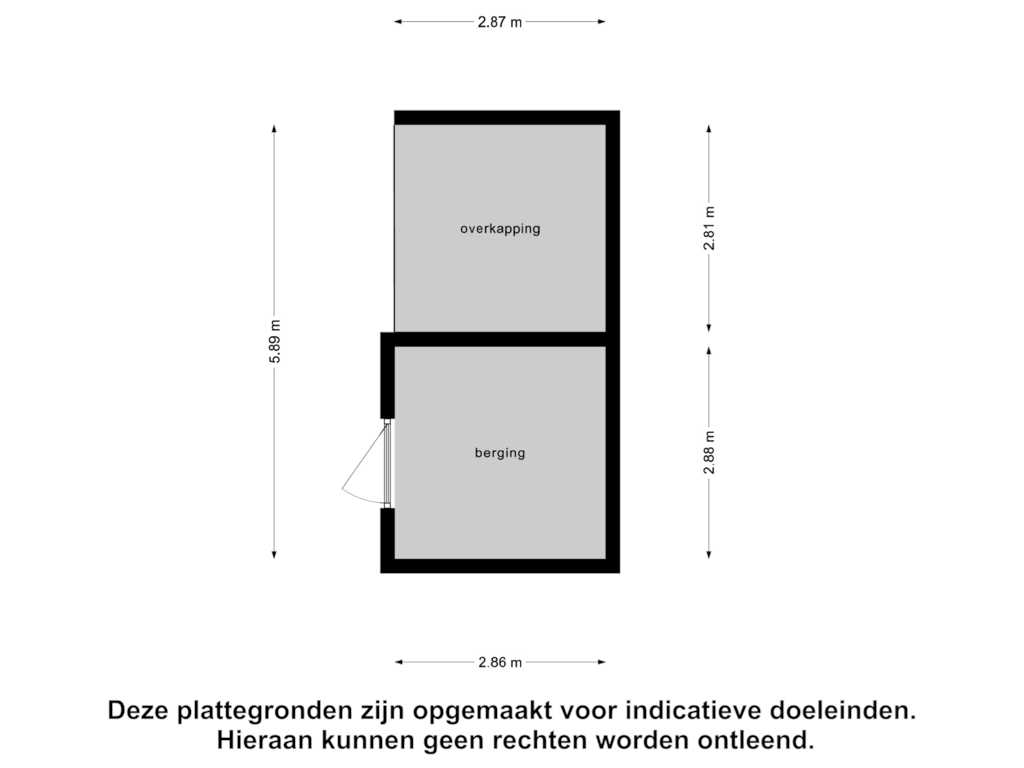 Bekijk plattegrond van Berging van Marsdiepstraat 536