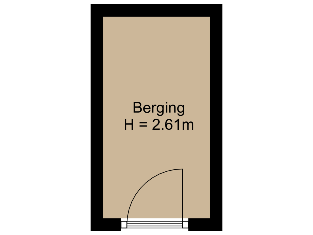 View floorplan of Berging of Duindistel 79