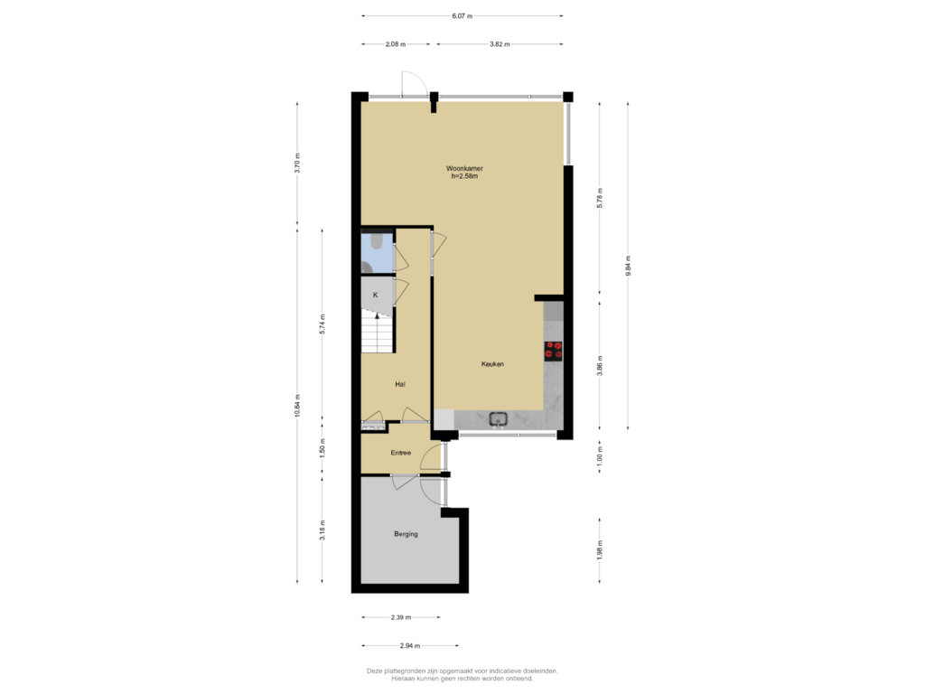 Bekijk plattegrond van Begane grond van Steurendaal 42