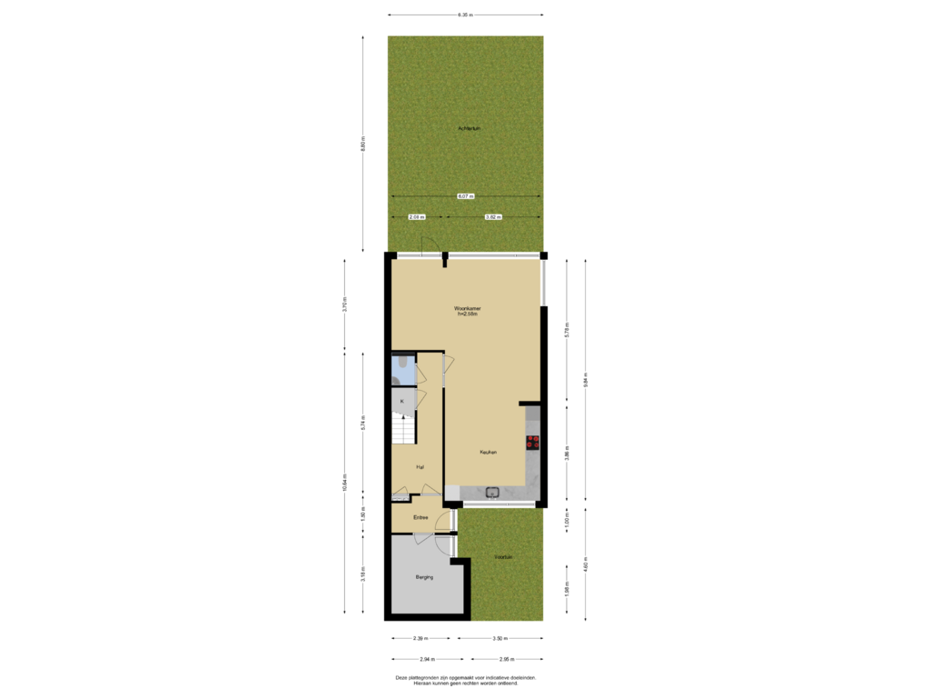 Bekijk plattegrond van Begane grond + Tuin van Steurendaal 42