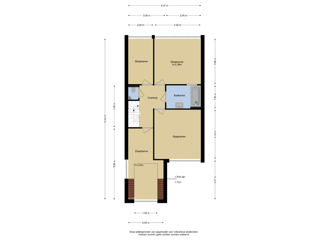 Bekijk plattegrond van Verdieping 1 van Steurendaal 42