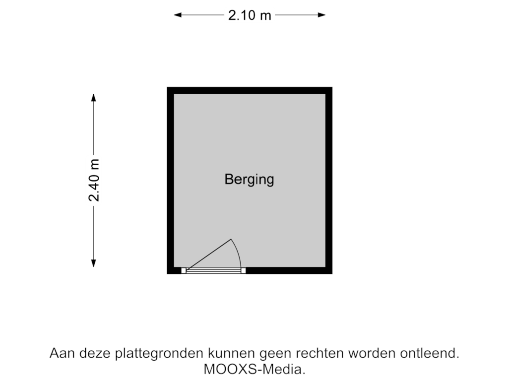 Bekijk plattegrond van Berging van Pieter van de Wallstraat 43