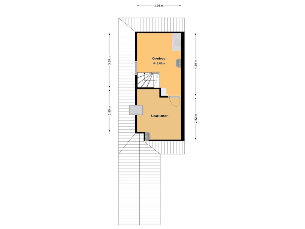 View floorplan of 2e Verdieping of Bosdrift 16