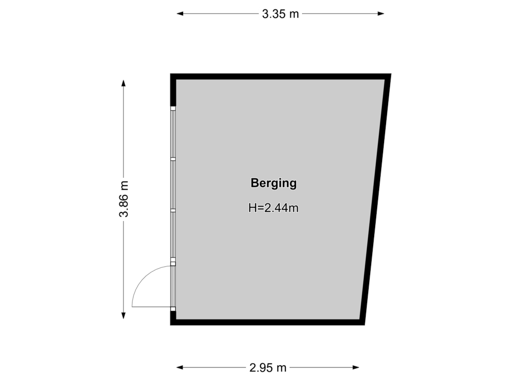 View floorplan of Berging of Bosdrift 16