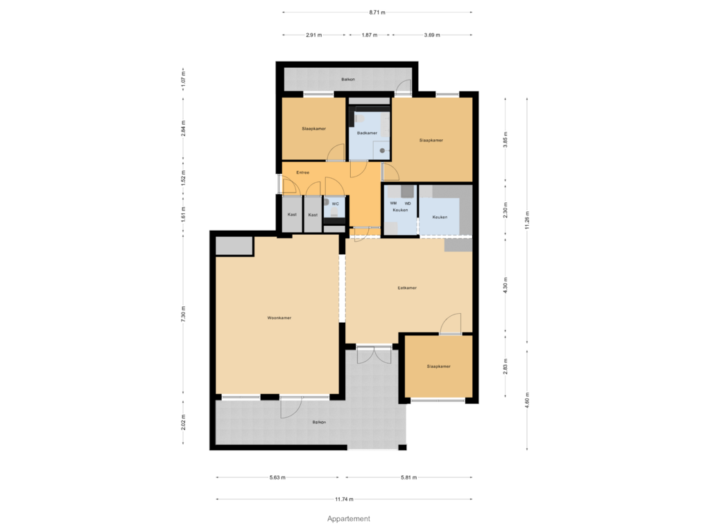 Bekijk plattegrond van Appartement van Waterdorp 42