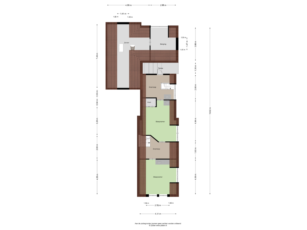 Bekijk plattegrond van Eerste Verdieping van Dorpsstraat 17