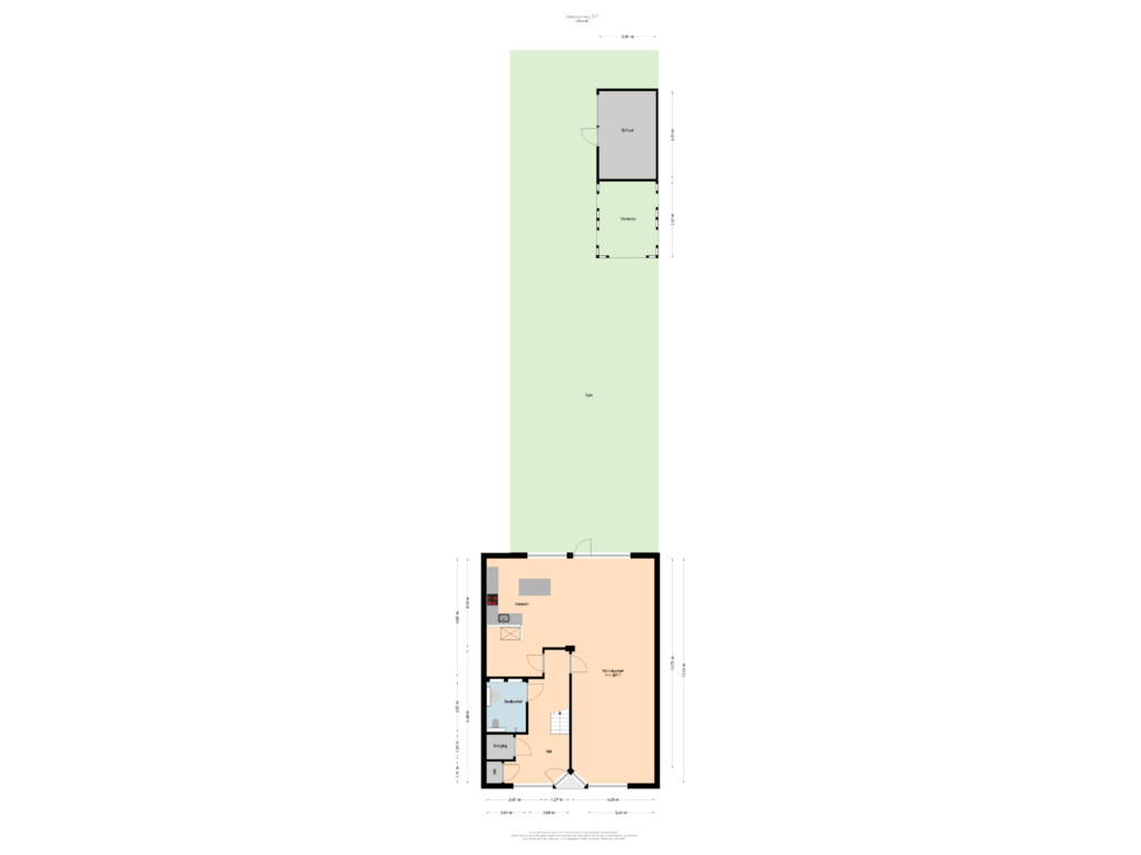 View floorplan of Situatie of Osdorperweg 537