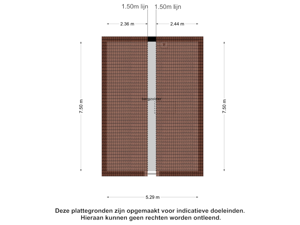 Bekijk plattegrond van 2e verdieping van Muldersweg 22