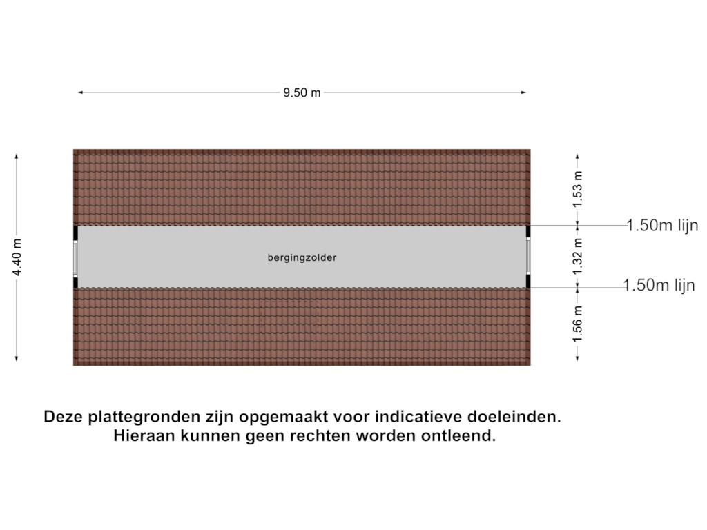 Bekijk plattegrond van Bergingzolder van Muldersweg 22