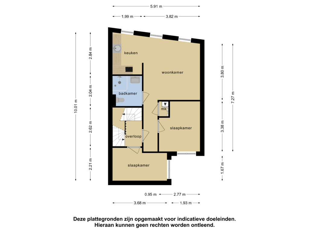 View floorplan of 4e verdieping of Scheepstimmermanslaan 31-A04