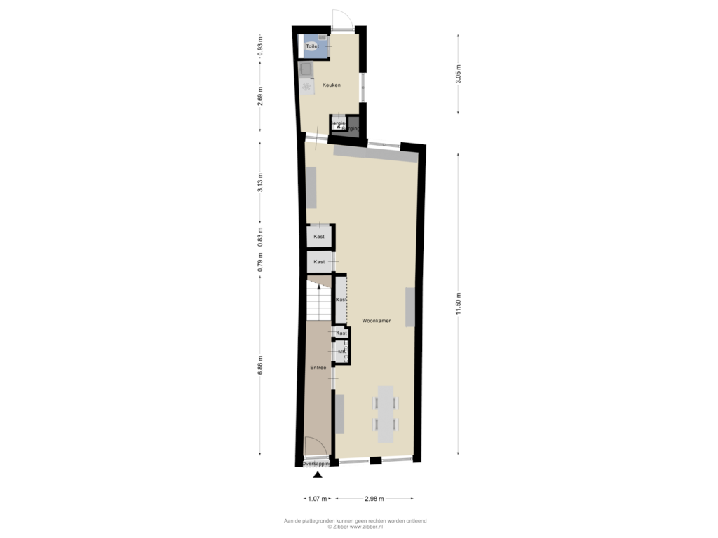 View floorplan of Begane Grond of Maasstraat 9