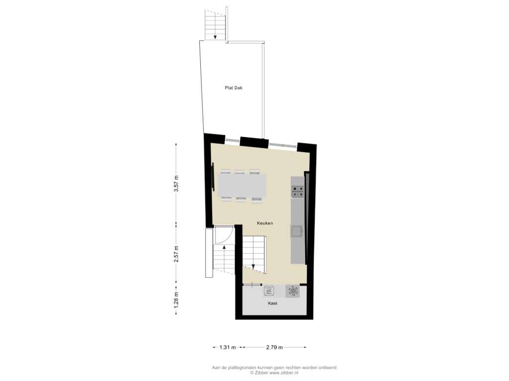 View floorplan of Entresol of Maasstraat 9