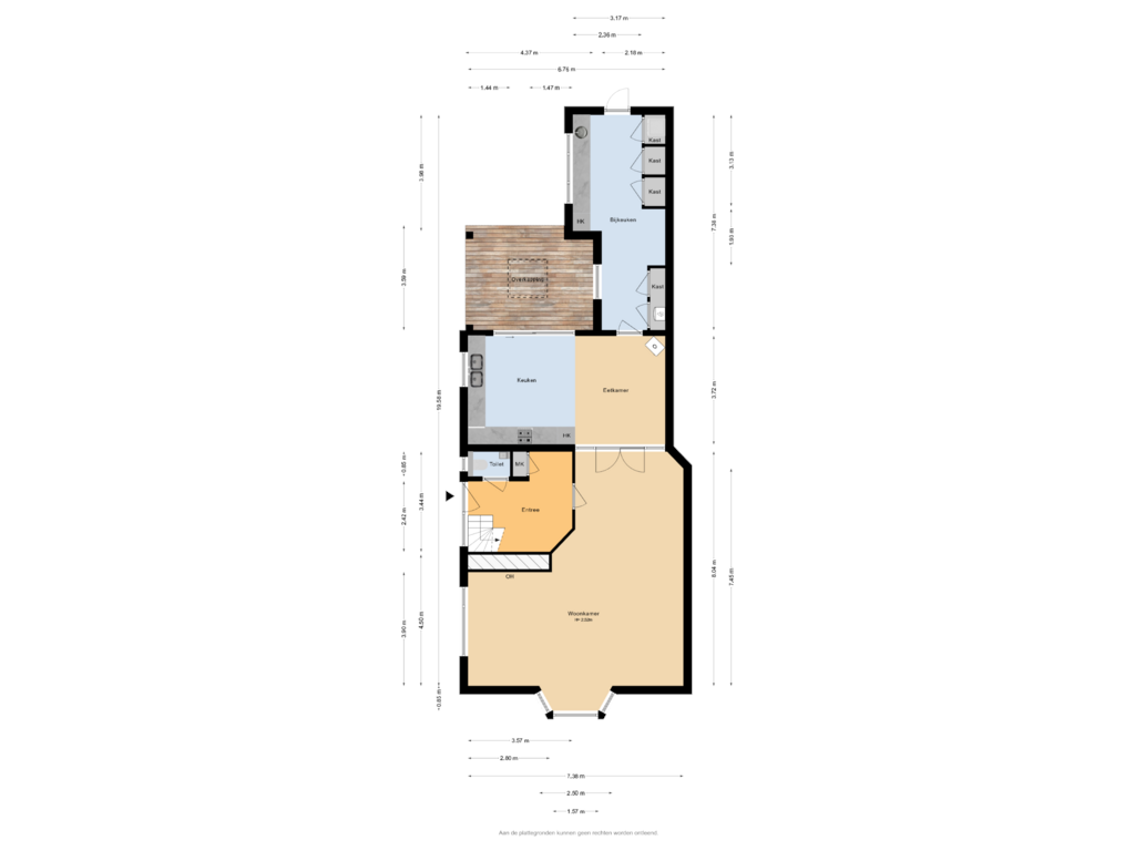 Bekijk plattegrond van Begane Grond van Dorpsstraat 140-A