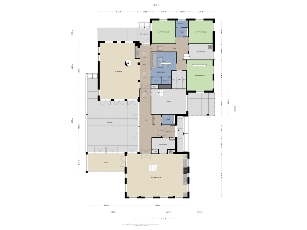 View floorplan of Begane grond of Hegedyk 10