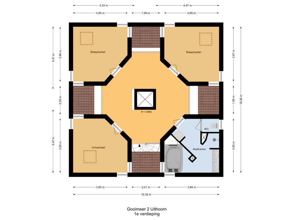 Bekijk plattegrond van 1e verdieping van Gooimeer 2