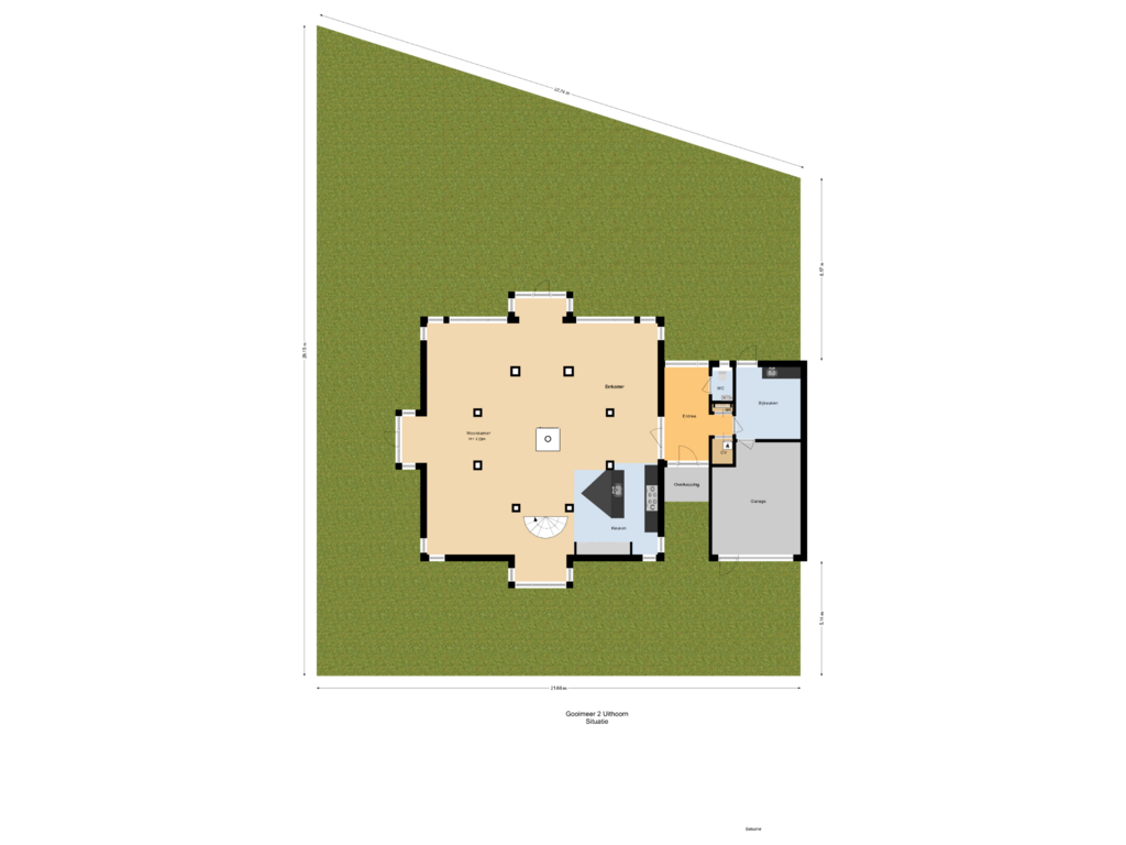 Bekijk plattegrond van Situatie van Gooimeer 2