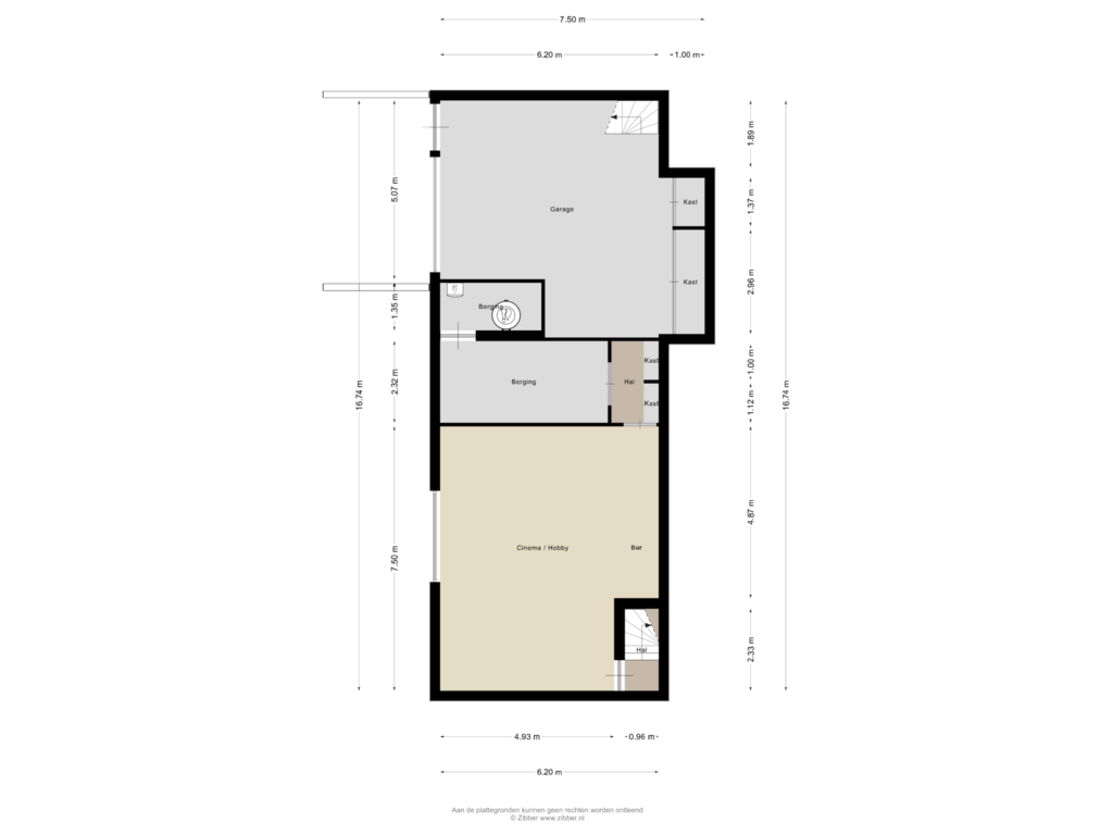 Bekijk plattegrond van Kelder van Pastoor de Klijnlaan 7