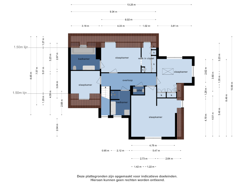 Bekijk plattegrond van 1e verdieping van Groenevelt 29