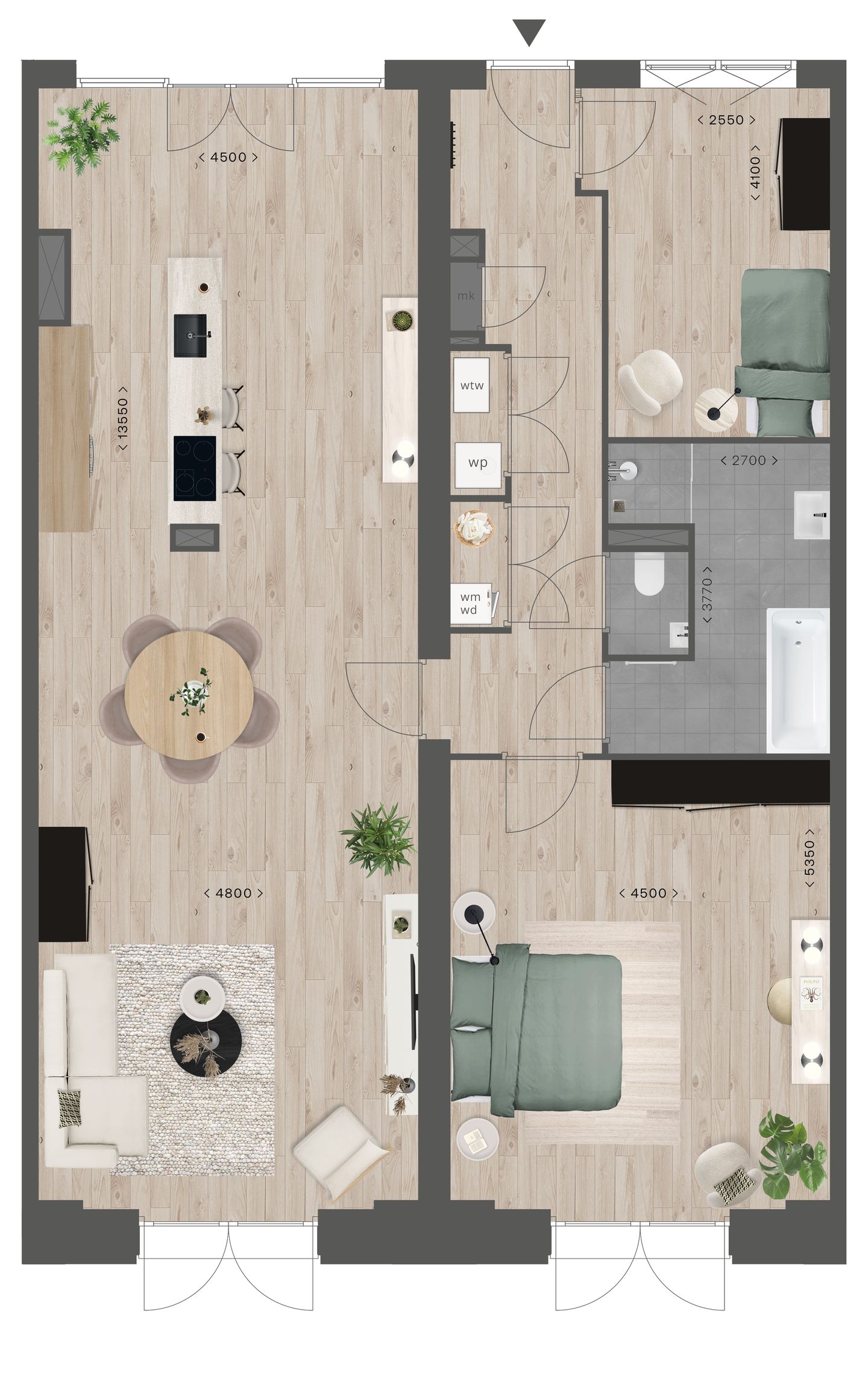 Foto 4 van Appartementen (Bouwnr. 2 Type C)