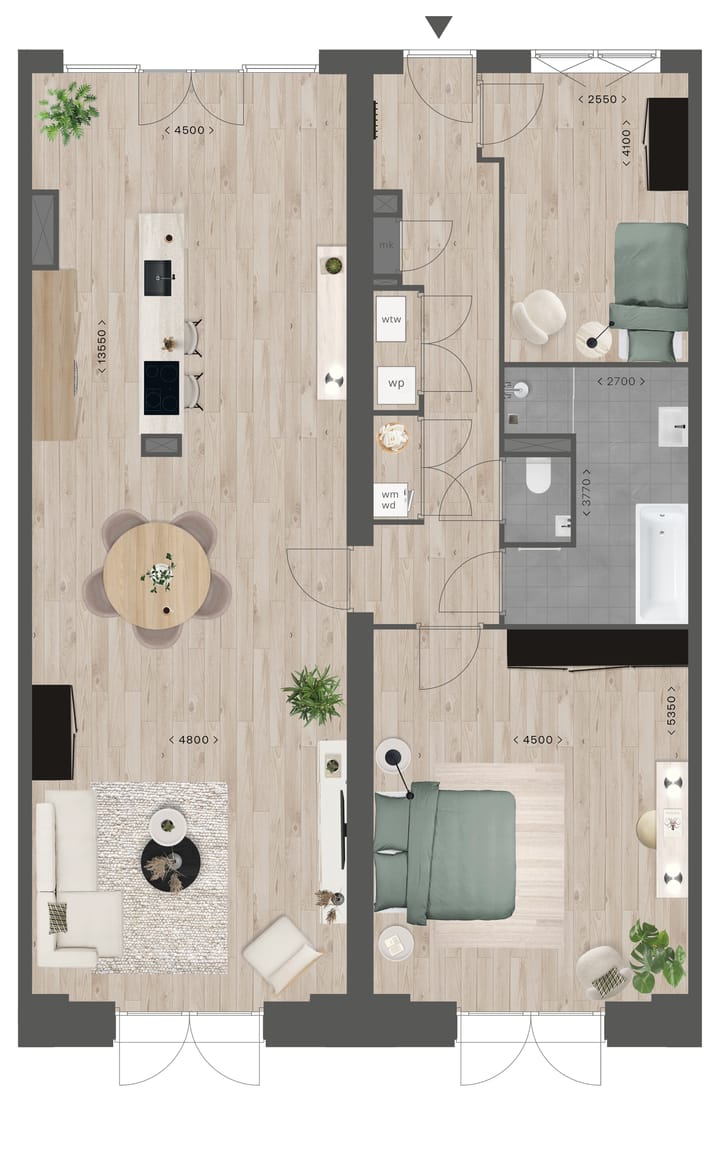 Foto 3 van Appartementen (Bouwnr. 8 Type C)