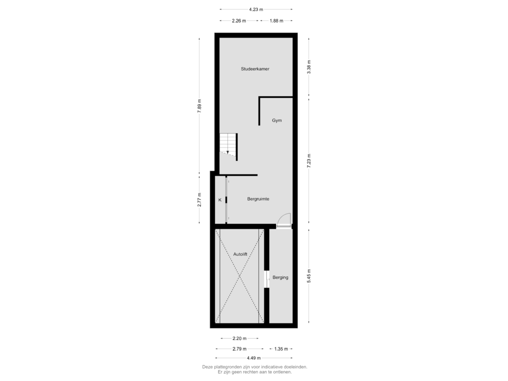 Bekijk plattegrond van SOUTERRAIN van Orthenstraat 75