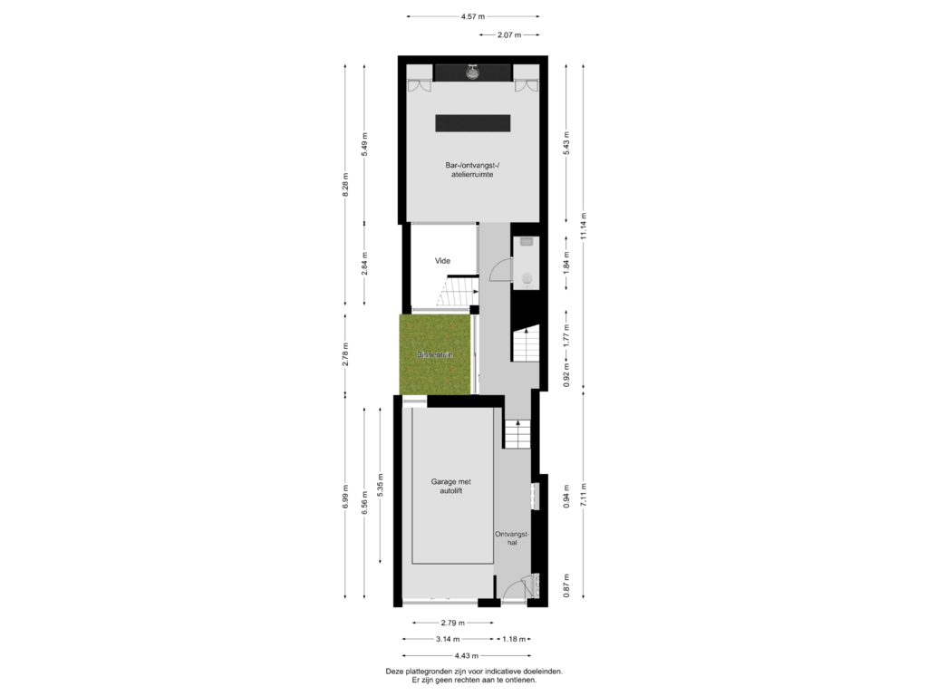 View floorplan of BEGANE GROND of Orthenstraat 75