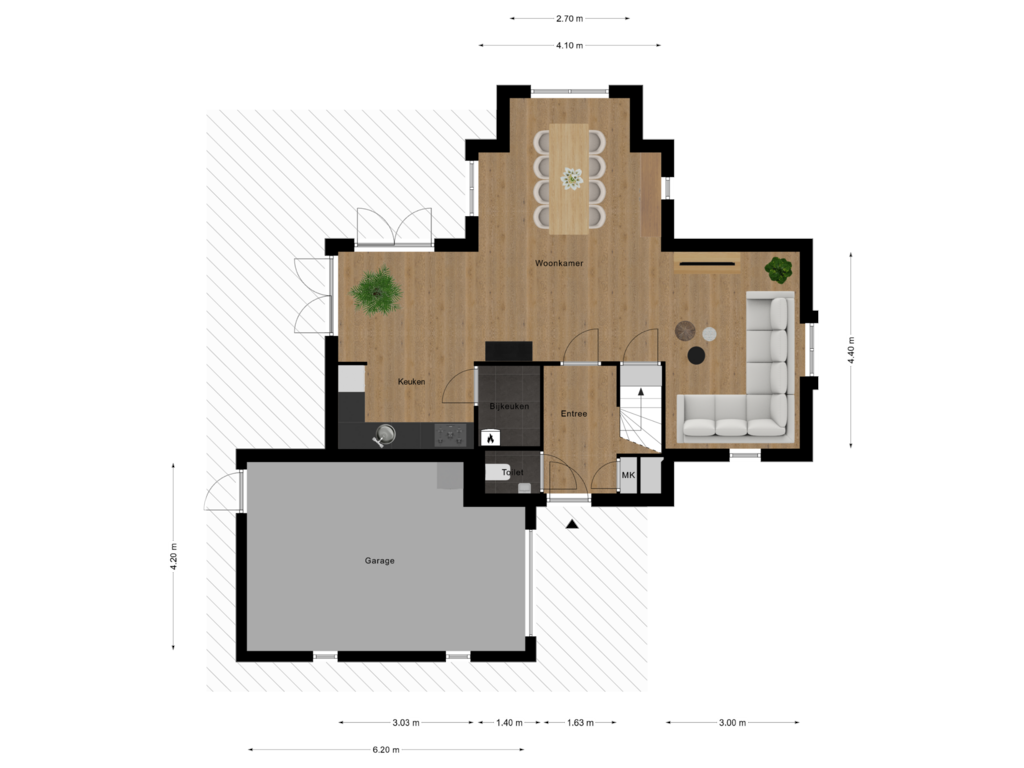 View floorplan of Begane Grond of 't Hoge Duyn 4