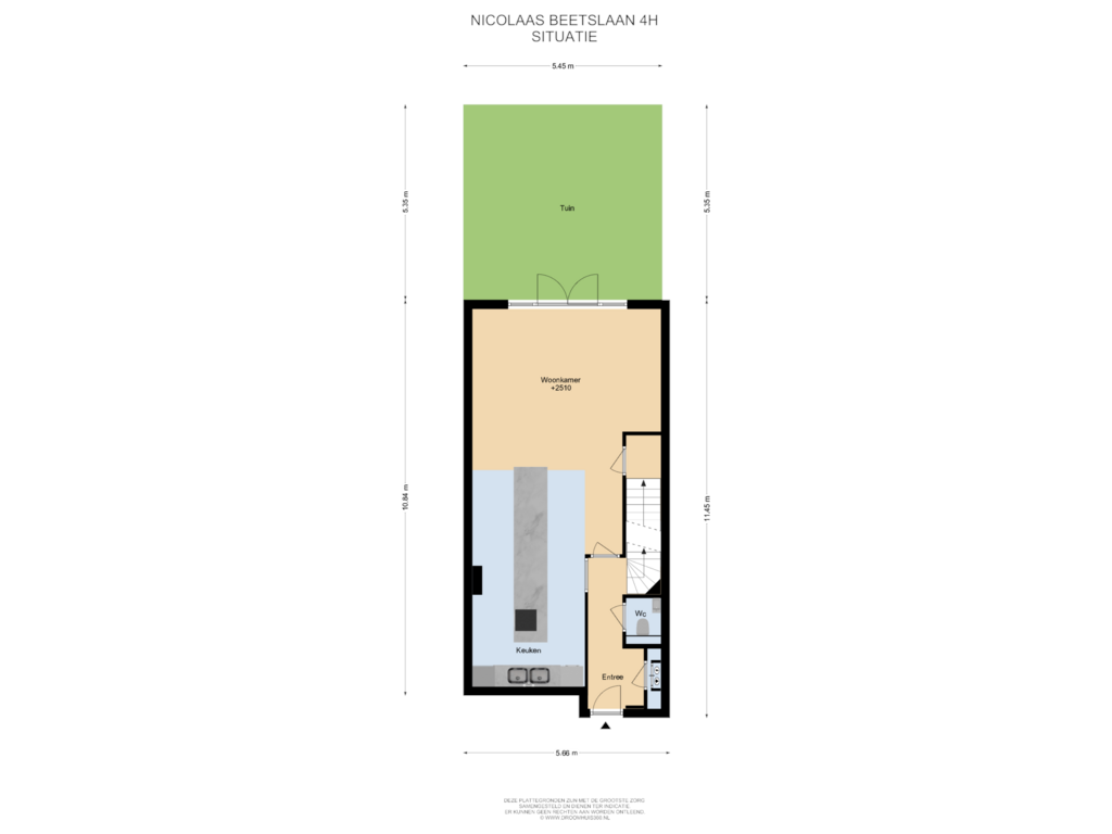 Bekijk plattegrond van Situatie van Nicolaas Beetslaan 4-H