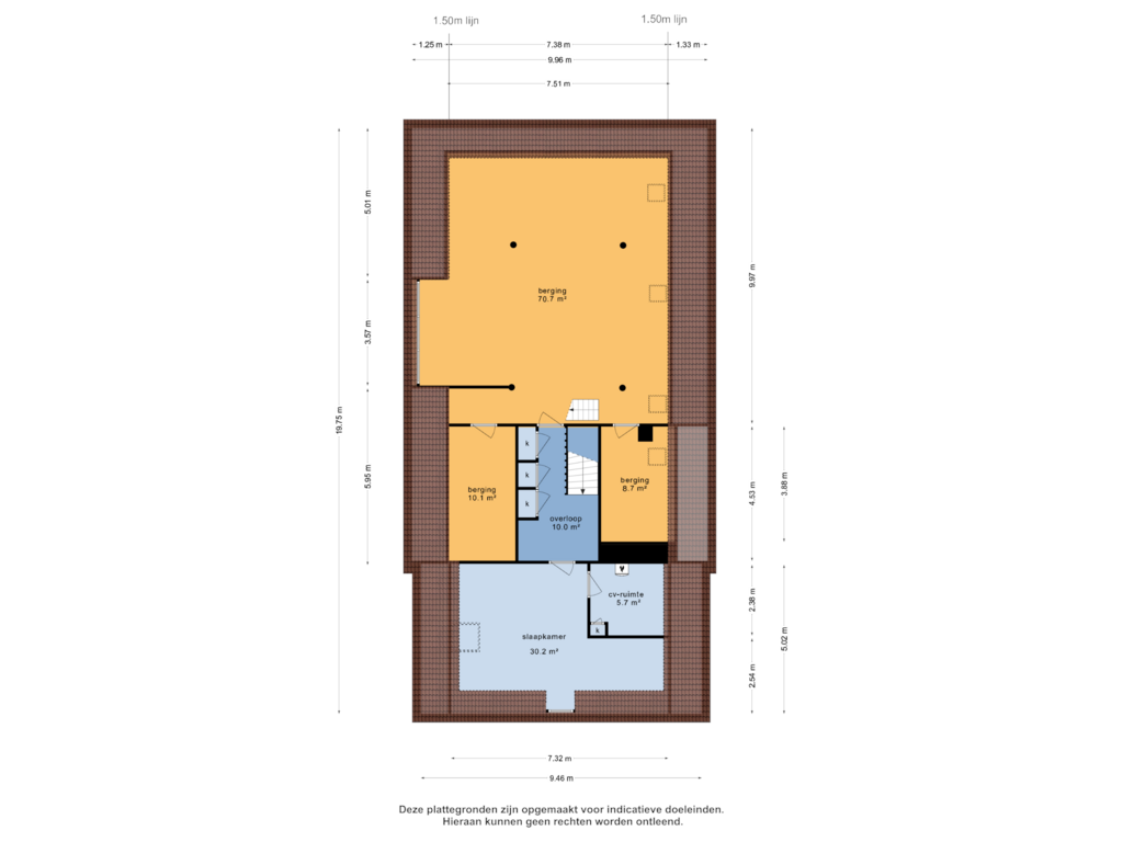 Bekijk plattegrond van 1e verdieping van Vaart Zz 114