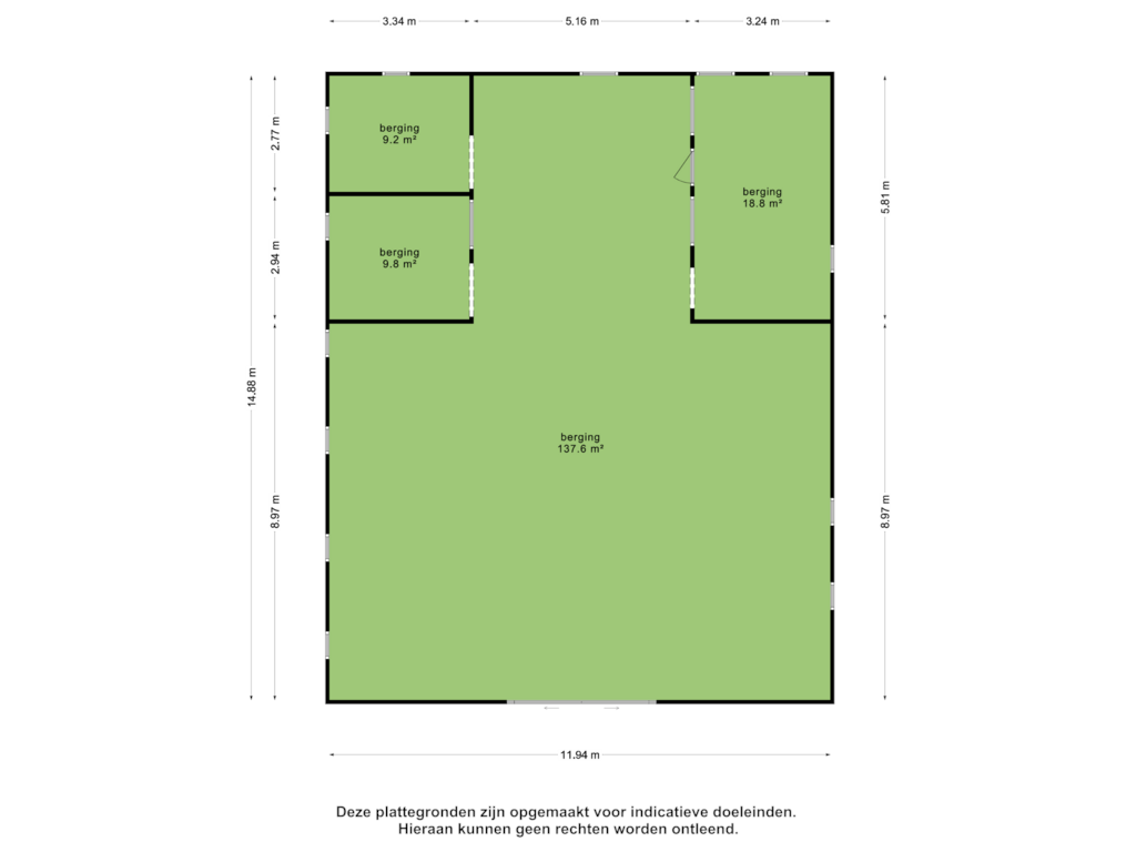 Bekijk plattegrond van Berging3 van Vaart Zz 114