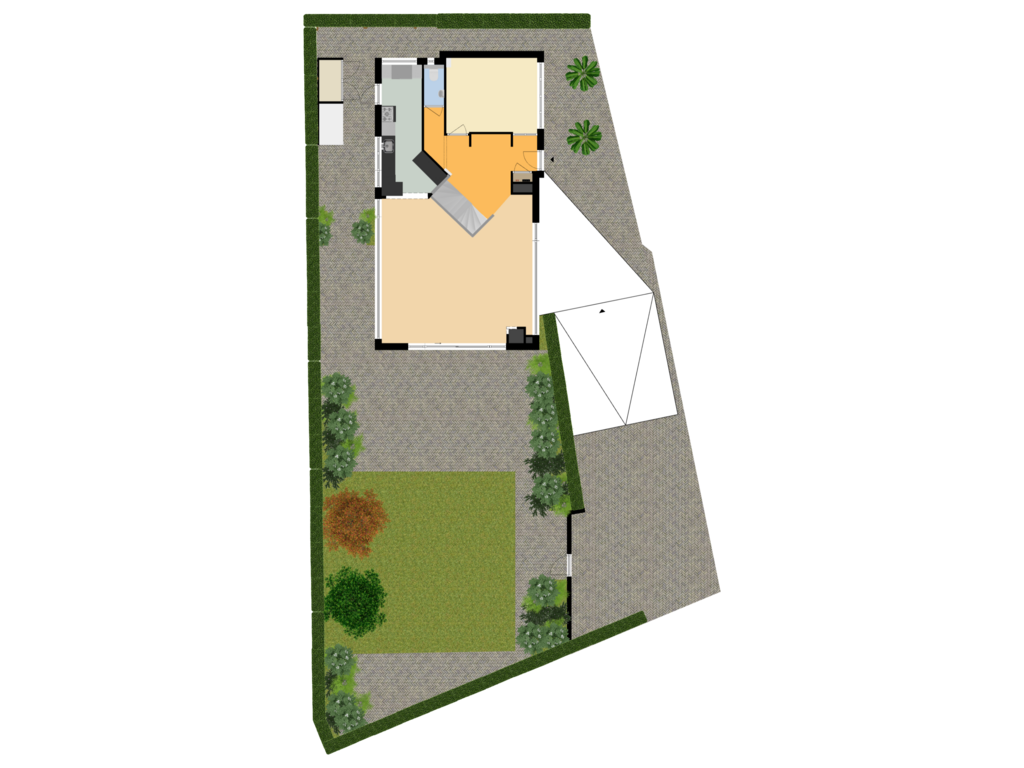 Bekijk plattegrond van Perceel van Dorpsstraat 7