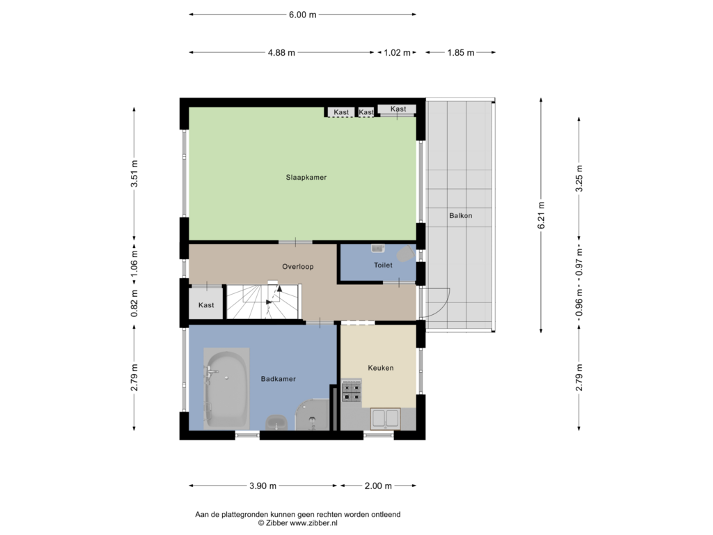 View floorplan of Eerste Verdieping of Molenstraat 50-A