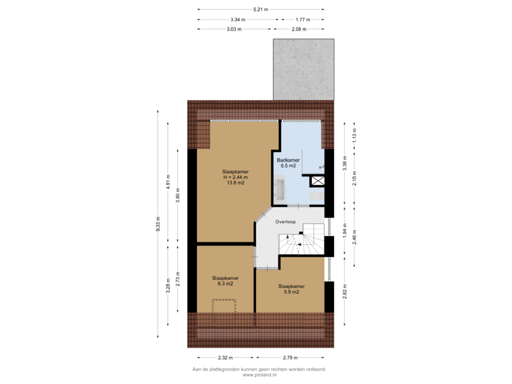 Bekijk plattegrond van 1e Verdieping van De Kamp 10